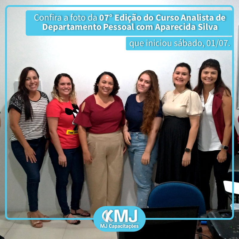 Foto da sétima edição do Curso Analista de Departamento Pessoal