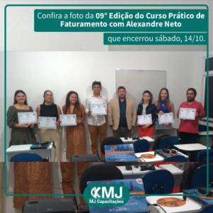 Foto da nona edição do Curso Prático de Faturamento com Alexandre Neto