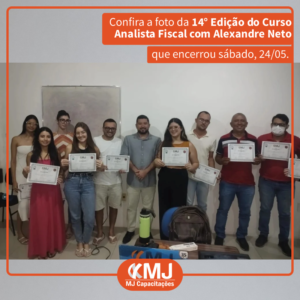 Foto da 14ª do Curso Analista Fiscal com Alexandre Neto em Maio de 2025