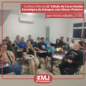 Edição do Curso Gestão Estratégica de Estoques com Eliezer Pinheiro