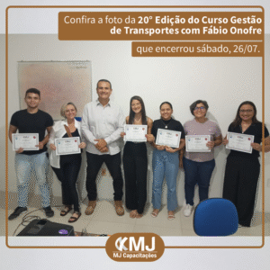 20ª Edição do Curso Gestão de Transportes com Fábio Onofre