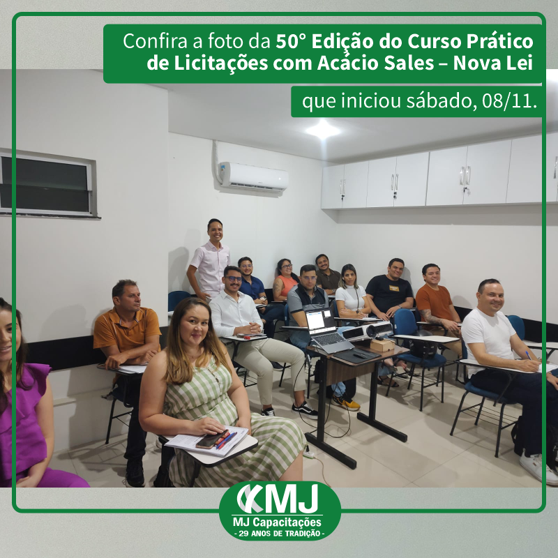 Turma do Curso Prático de Licitações com Acácio Sales – Nova Lei em Novembro de 2025