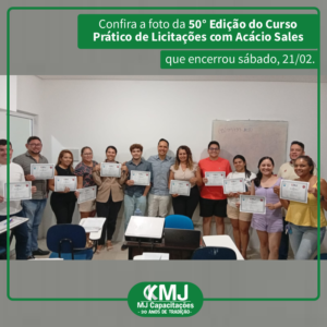 50ª edição do Curso Prático de Licitações com Acácio Sales