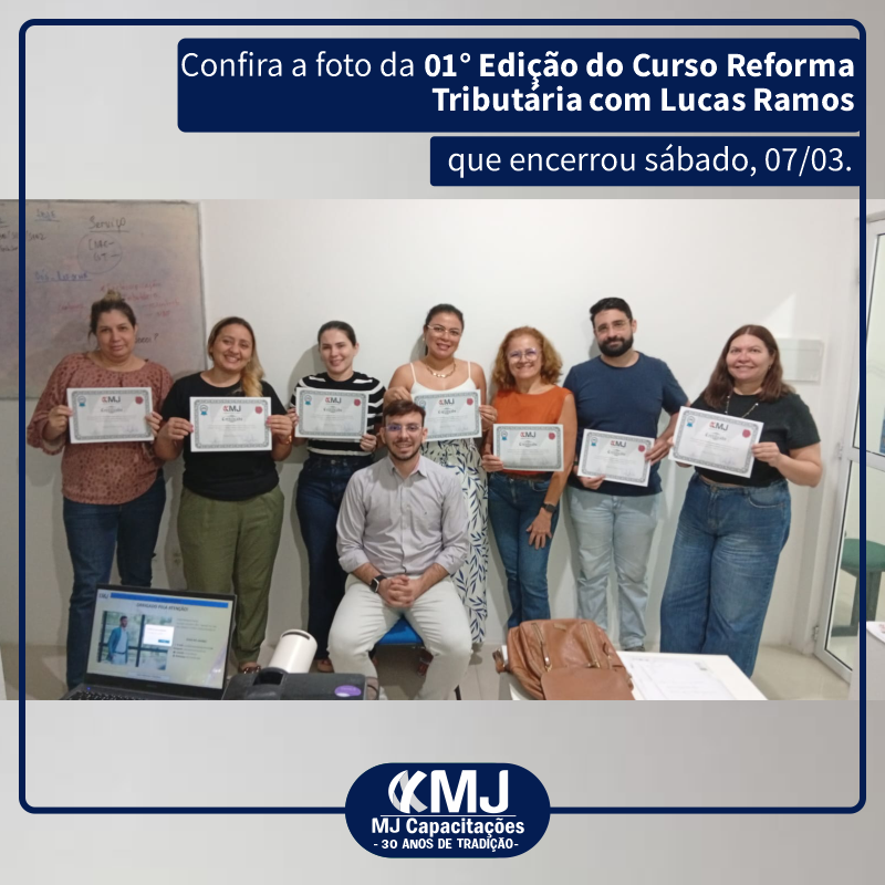 Encerramento do Curso Reforma Tributária com Lucas Ramos em Março de 2026