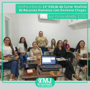 14ª edição do Curso Analista de Recursos Humanos com Damiana Chagas